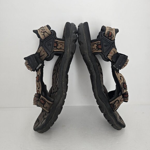 Teva | River Bed brown scorpion print outdoor hiking gorpcore sandals | MENS 10 - Picture 8 of 10